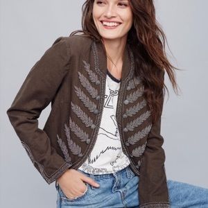 Free People Military Band Jacket